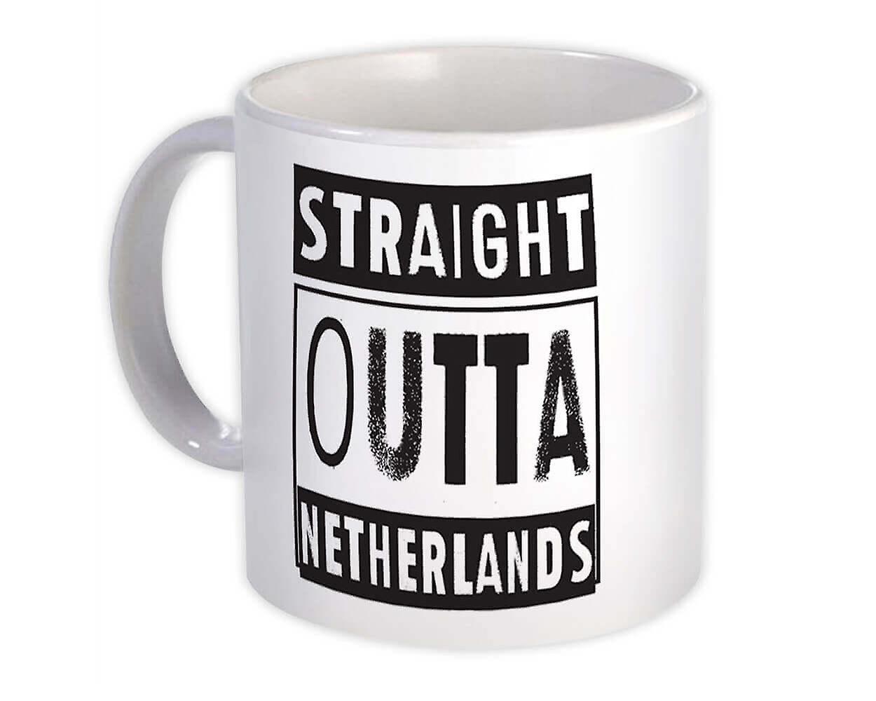 Presentmugg: Straight Outta Nederländerna Expat