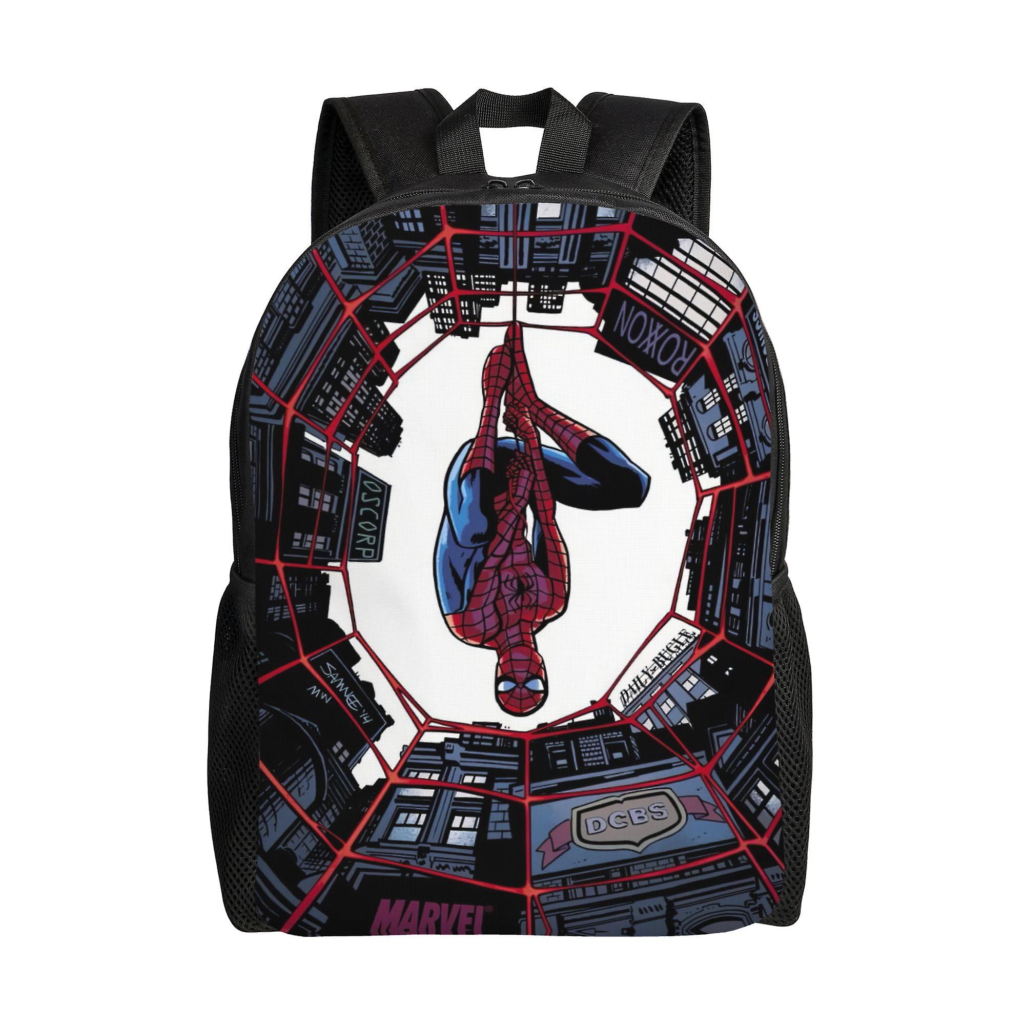 Spider Man Backpack, Adult Kids Simple Lightweight Casual Backpack for Children Student, Travel Backpack Laptop Backpack for College Work Camping