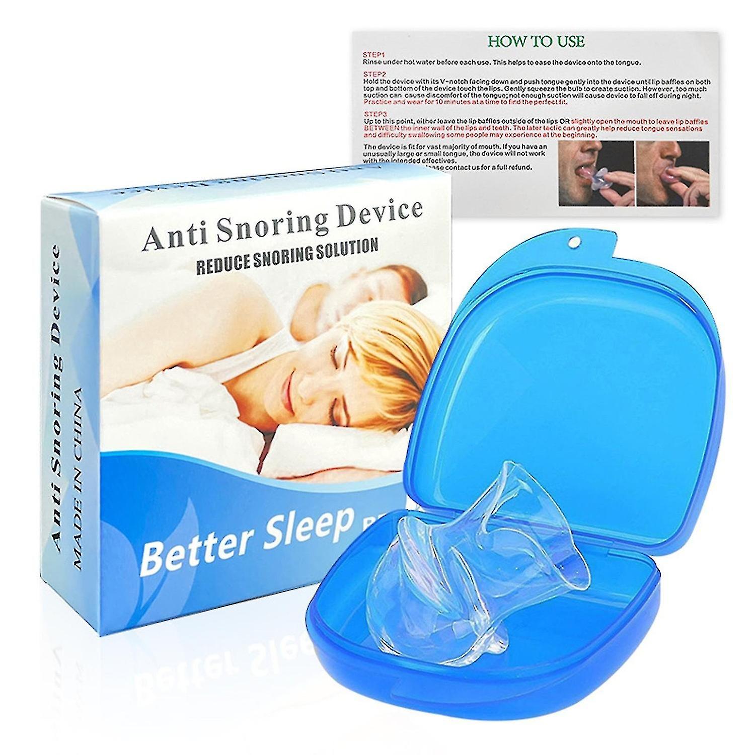 Anti-snoring Tongue Guard, Anti Snoring Devices Tongue Retainer For Stop Snoring At Night, Snoring A