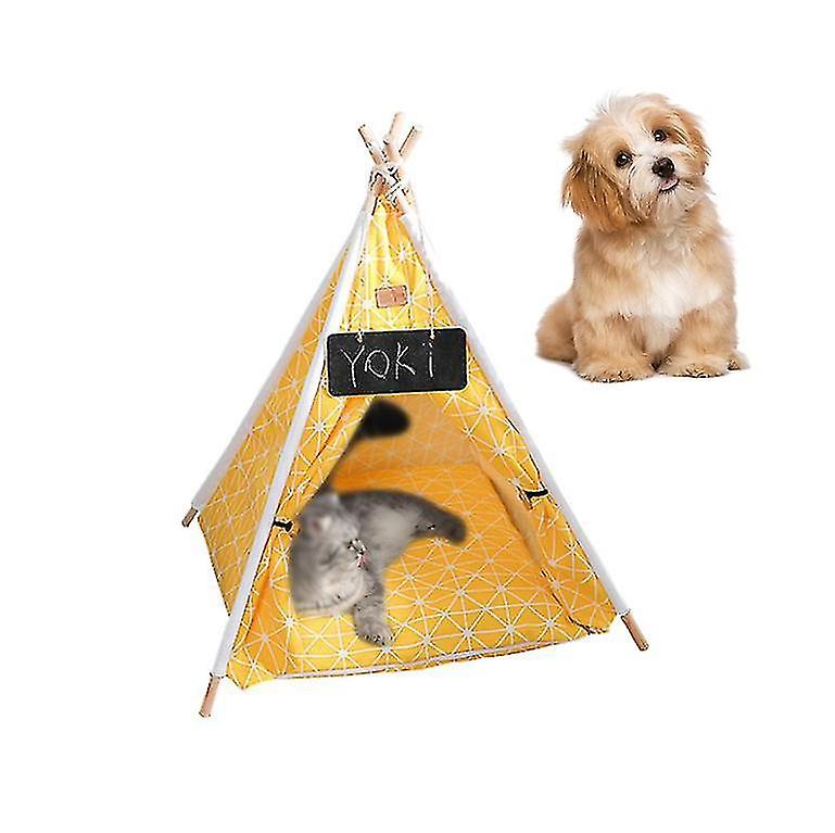 Pet Teepee, Dog And Cat Bed, Pet Houses With Thick Cushion C