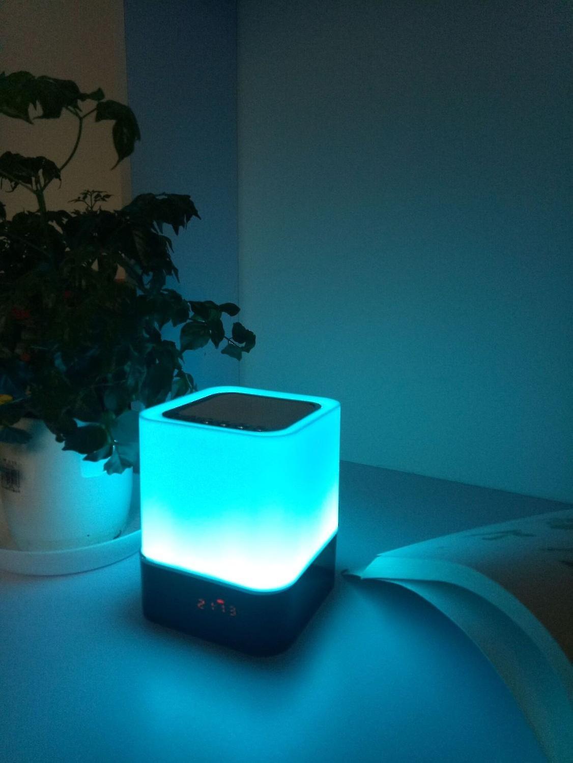 Bluetooth Speaker Alarm Clock With Led Touch