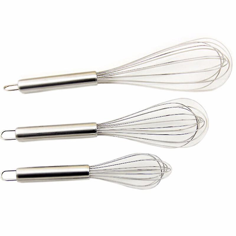 3pcs Stainless Steel Balloon Whisk