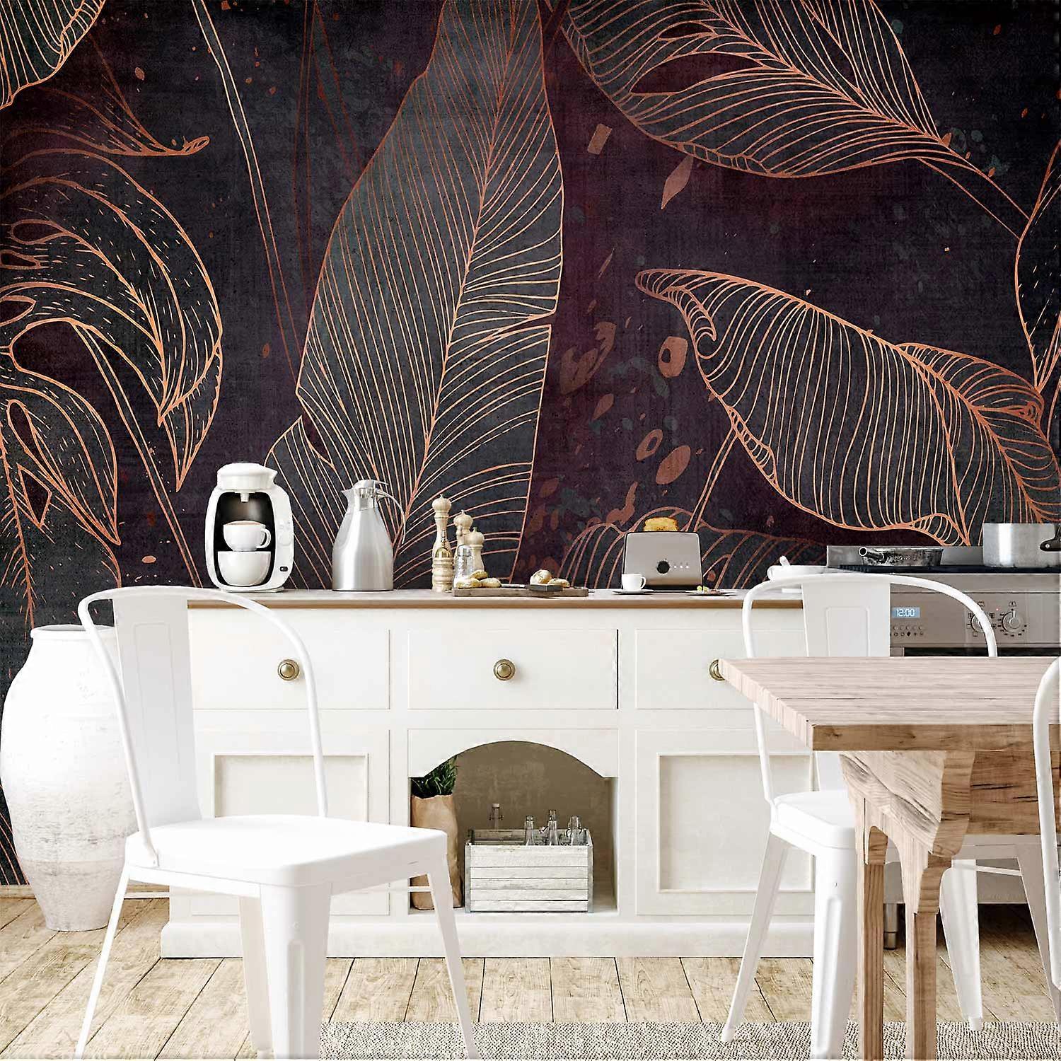 Fotobehang - In een doolhof van bladeren - derde variant