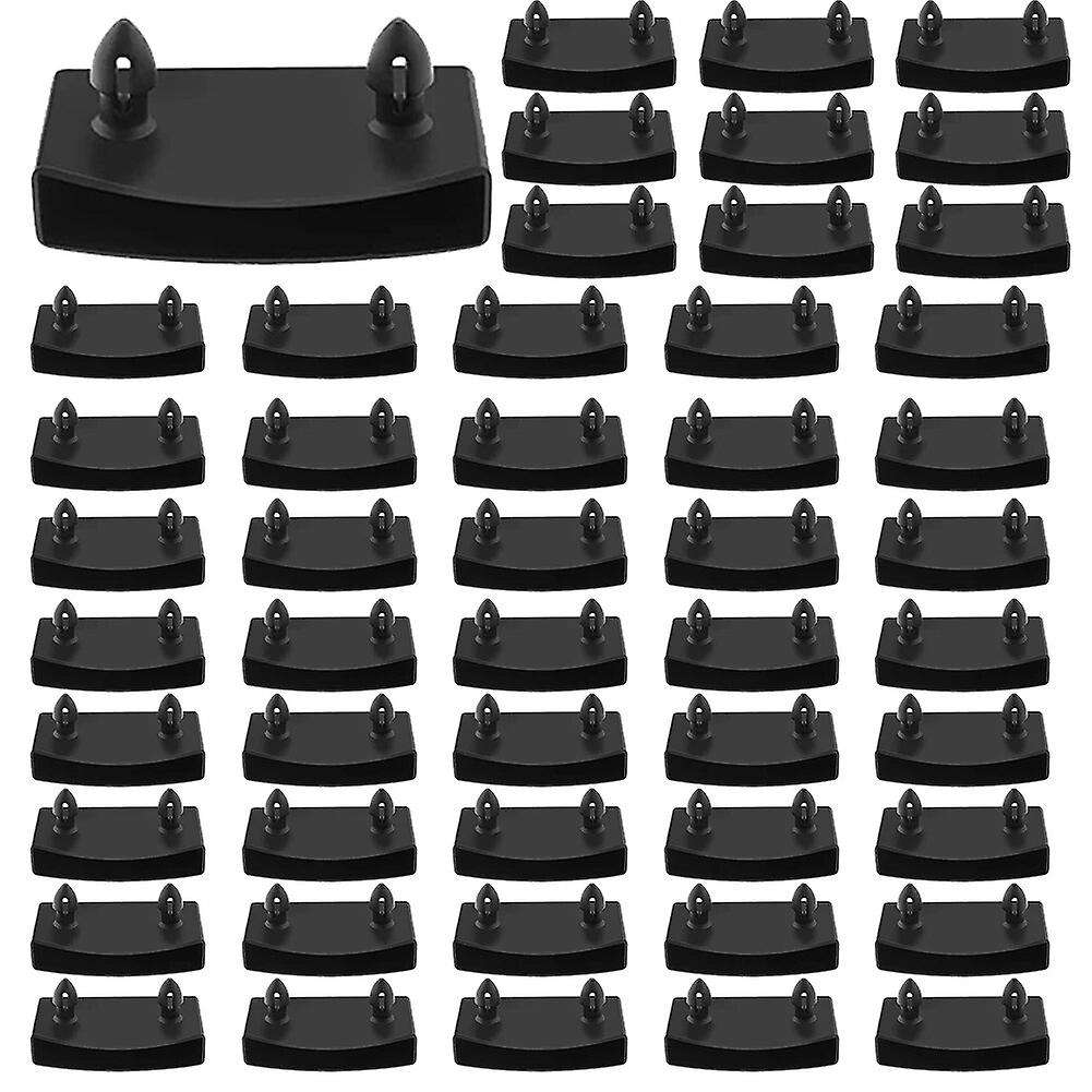 جديد 50 قطعة من البلاستيك السرير شريحة نهاية قبعات حاملات أريكة سرير شريحة الجانبين استبدال غطاء مركزي 55 مم عقد تأمين الأثاث