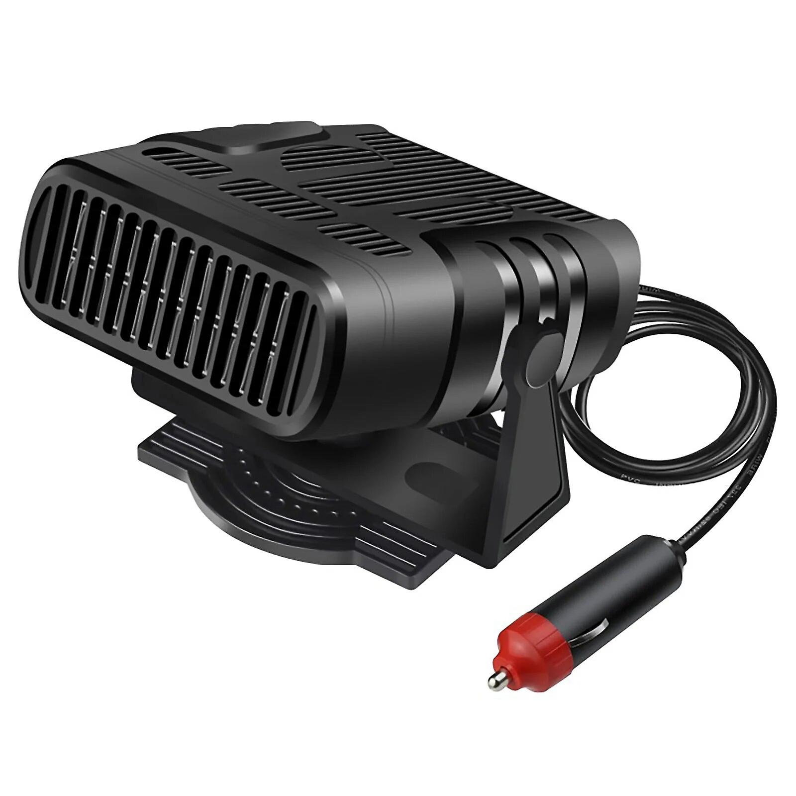 12v/24v 2 In 1 Electric Heater Fan 360 Degree Rotating Car Windshield Defogger Defroster Anti-fog Automobile Heater Fast Heating