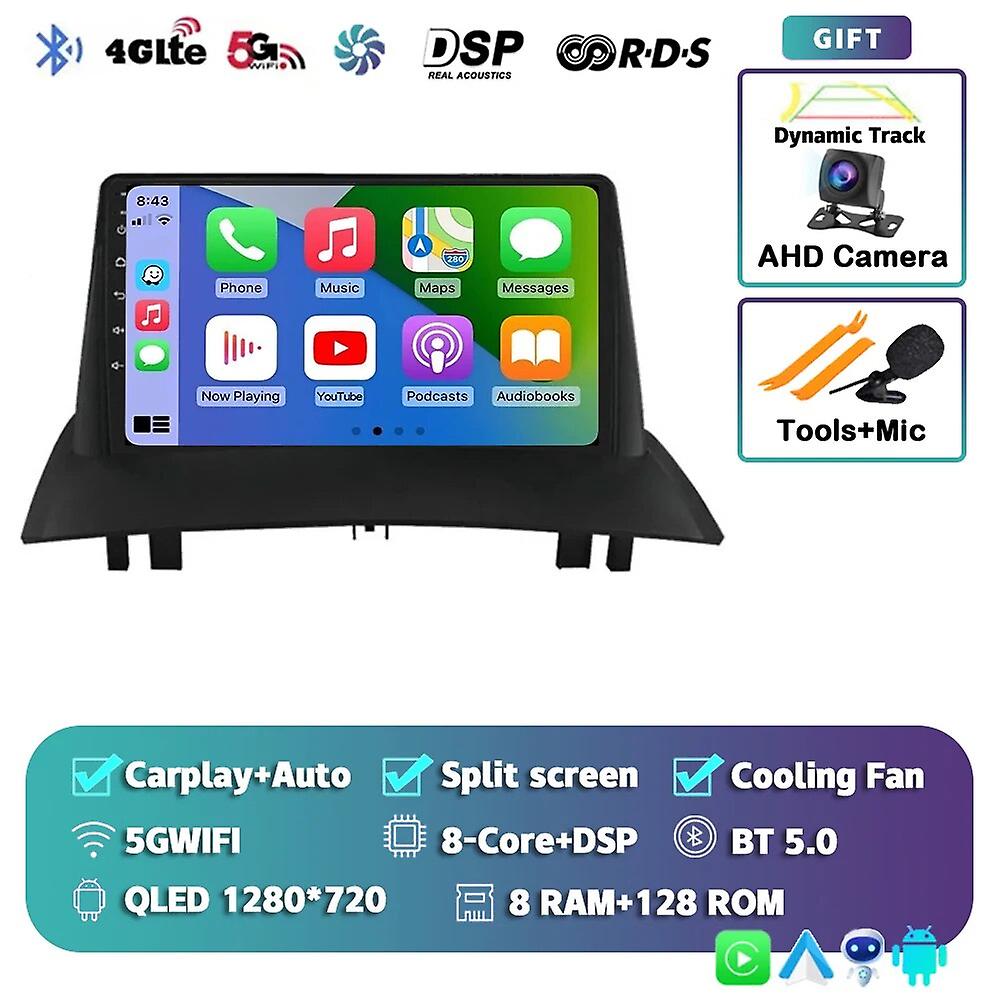 Android 13 Carplay Auto Autoradio Per Renault Megane 2 2002 - 2006 2007 2008 2009 Lettore Multimediale Stereo Gps Dsp Wifi + 4g Video