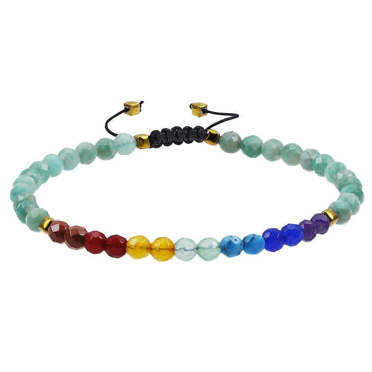 Bracelet-AmazoniteSerenity-AquaCharm-FacetedCrystalTranquility