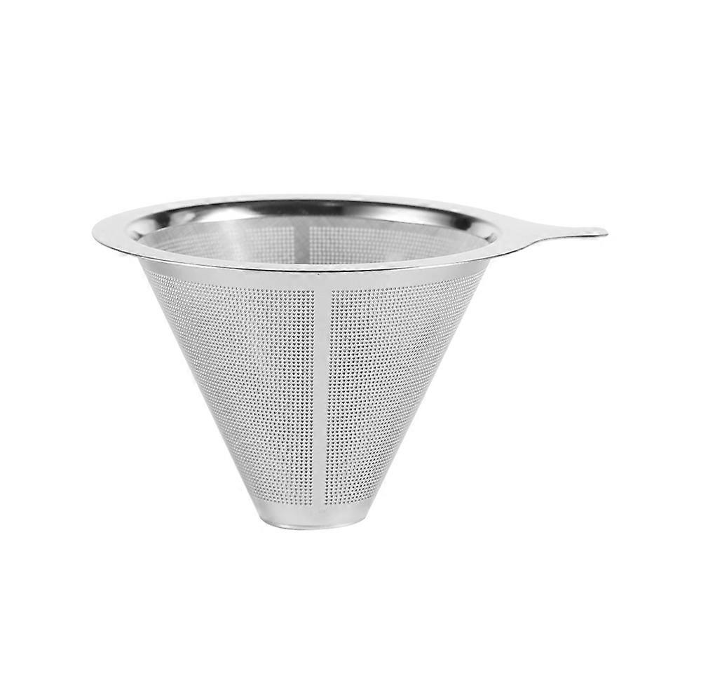 2pcs Paperless Stainless Steel Permanent Coffee Filter 12*8cm
