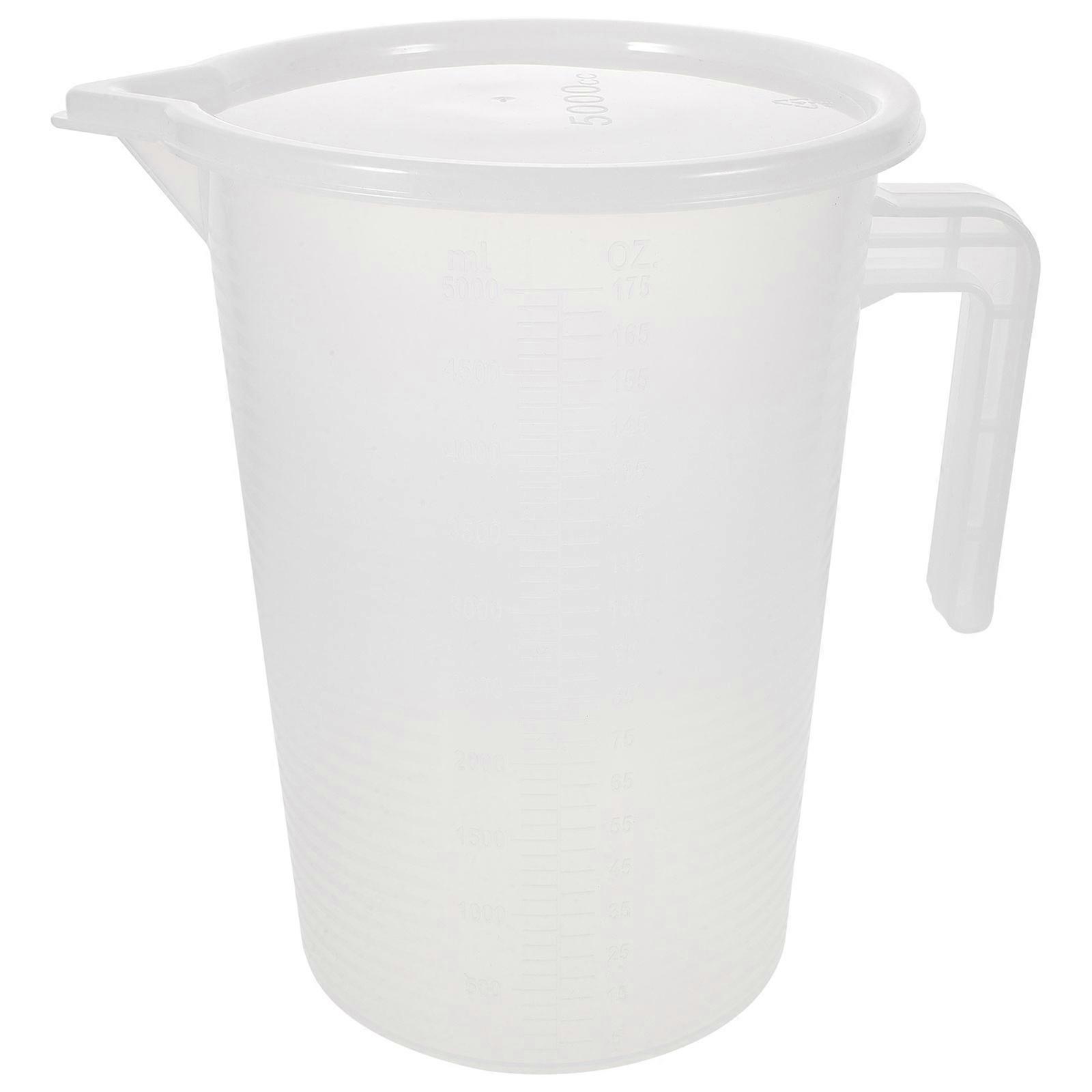 Plastic Measuring Jug with Cap Milk Measuring Pitcher Large Capacity Measuring Cup