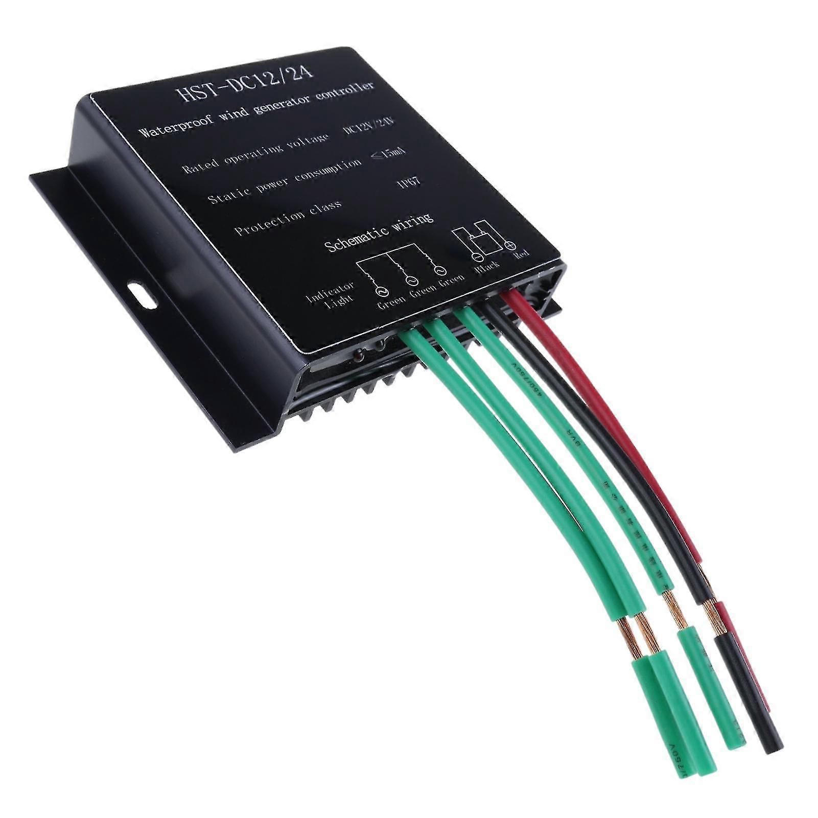 Exquisite 12/24v Universal 2000w Waterproof Wind Turbine Controller Waterproof Battery Charge Controller Volt