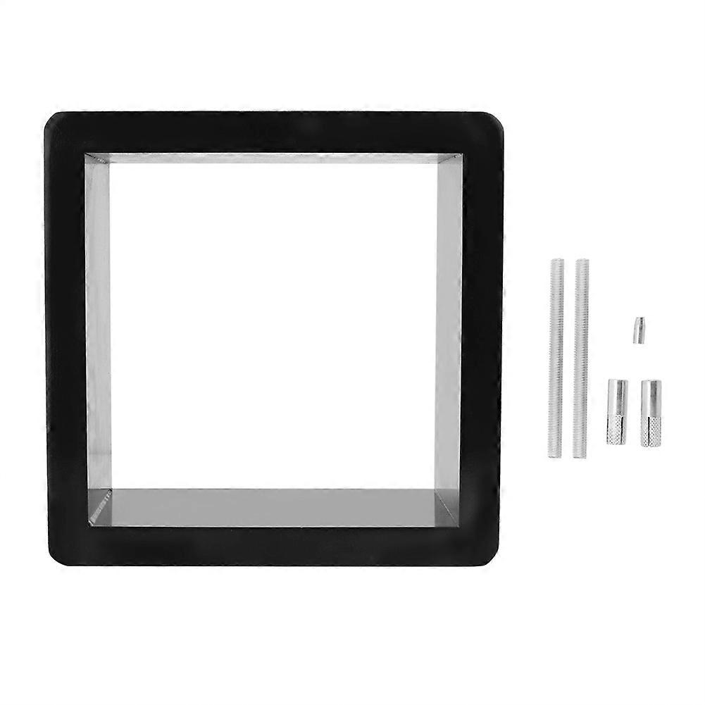 Wall Mounted Storage Shelf Cube Set DIY Modular Floating Hanging Organizer Rack Holder (Black)