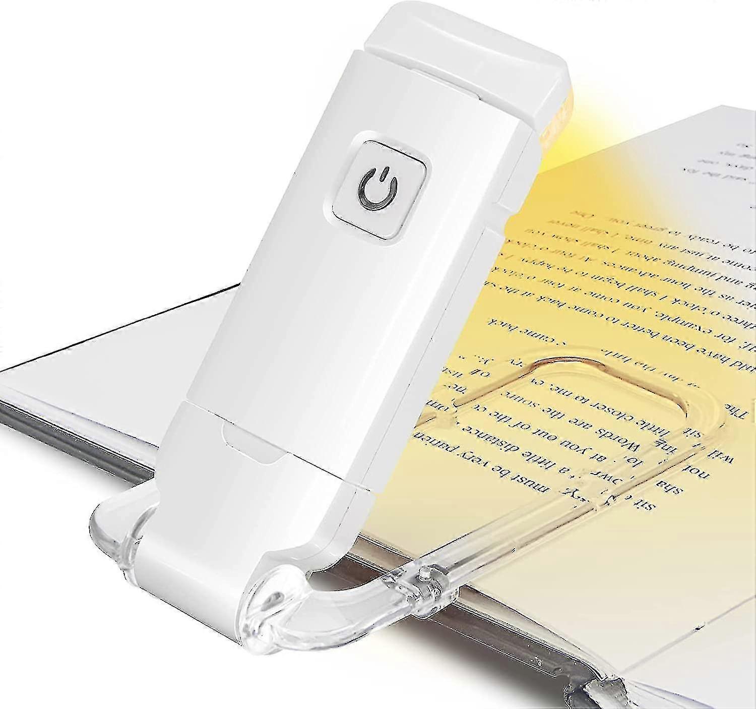 Usb Reading Light Rechargeable Led Reading Lights With Reading Lamp For Reading In Bed Clamp 3 Levels Brightness Adjustable Foldable Mini Clip Lamp -