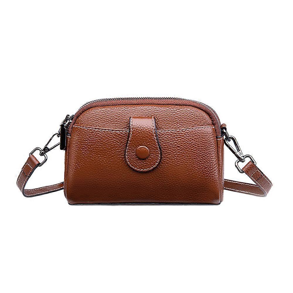 Borsa a tracolla casual da donna Borsa a tracolla a tracolla in morbida pelle PU, grigio