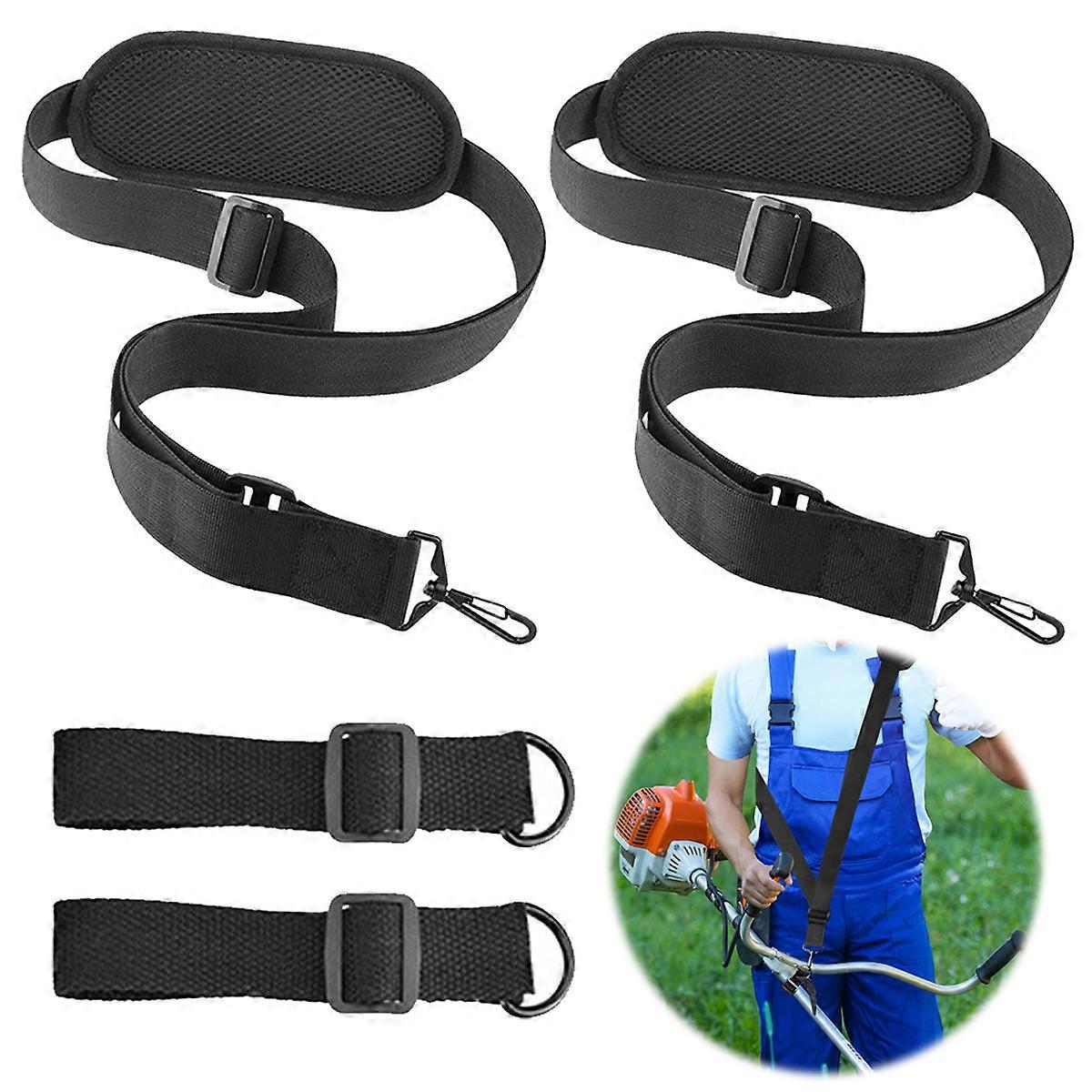 2pcs Weed Eater Strap, Trimmer Shoulder Strap Weed Wacker Harness Atualizado Metal-Clip para EGO String Trimmer, Soprador de folhas, Stihl