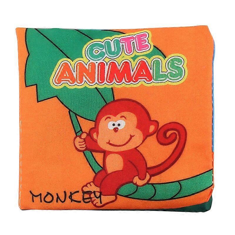 Baby Soft Cloth Book Animal Colors Shape for Toddlers Intelligence Development Educational Toy Gifts Cartoon Learning Books| |