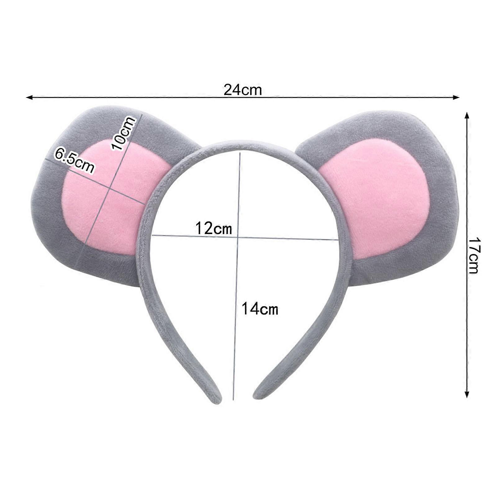 thumbnail image 2 of Super Cute 3 Blind Mice Costume Set: Black Glasses & Mouse Ears Headband 2 of 6