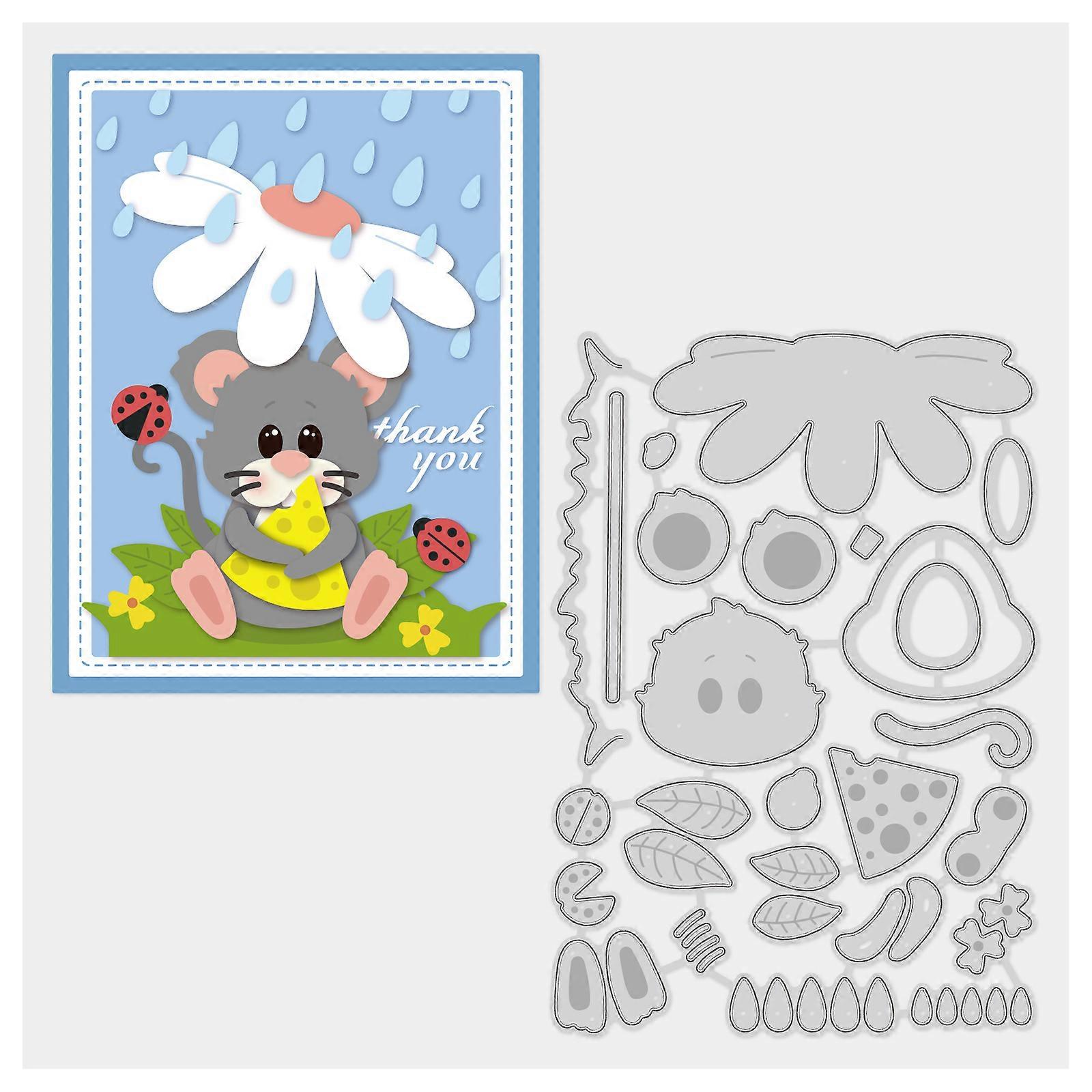 Mouse Pattern Decoration Template Reusable carbon steel Stencil