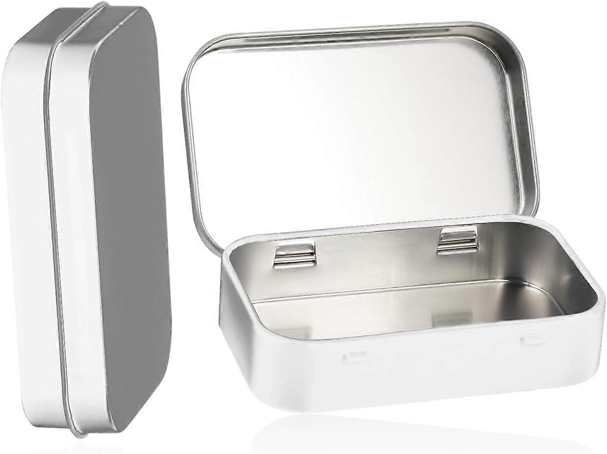 Rectangular Metal Empty Hinged Jar,3pcs Mini Portable Box Small Storage Box Beads and Jewelry Small Items, Sorting