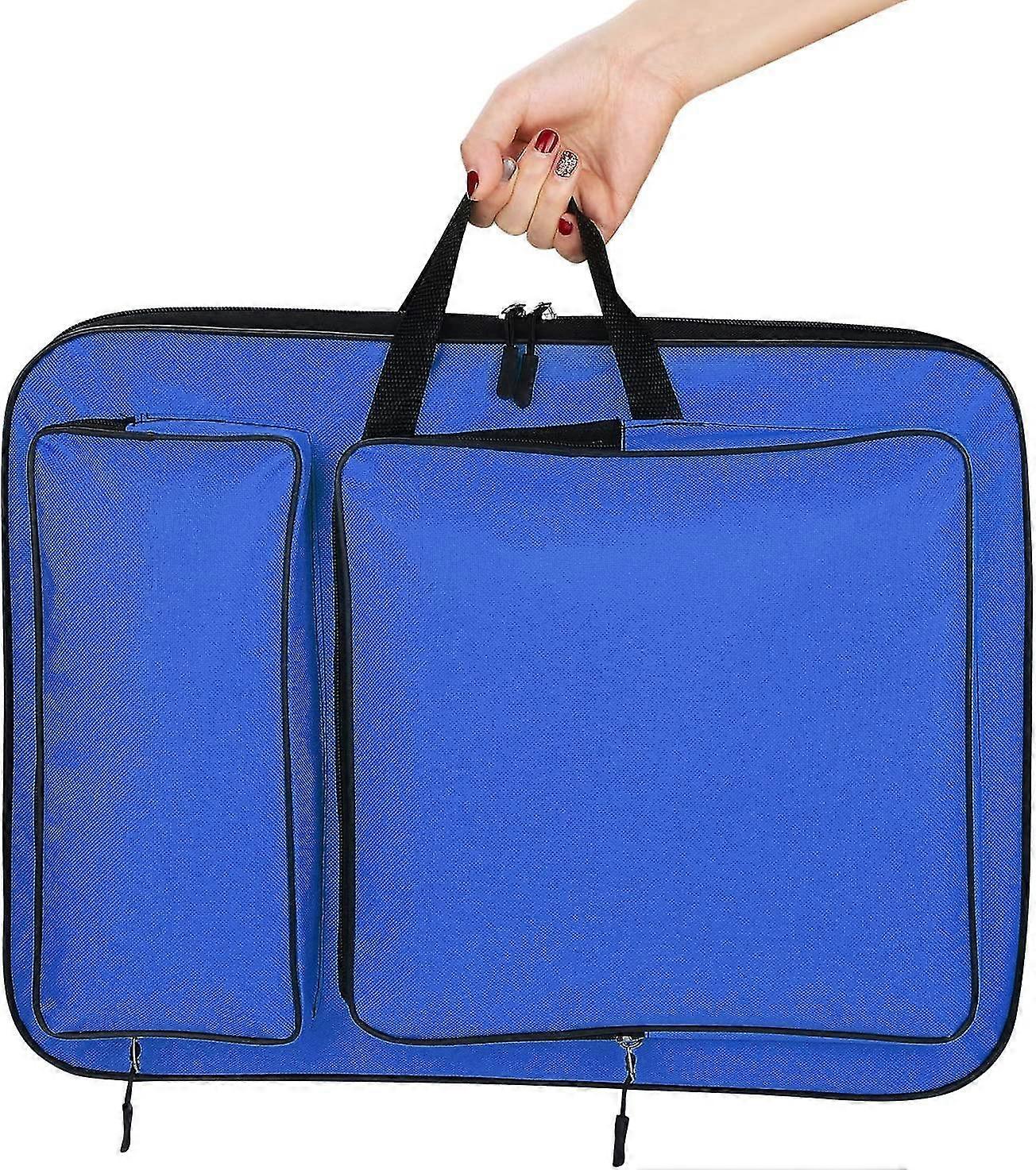 A3 Art Portfolio Case حقيبة لوحة الرسم المحمولة حقيبة حمل فنية مقاومة للماء حقيبة ظهر فنية 19x14 بوصة (أسود)