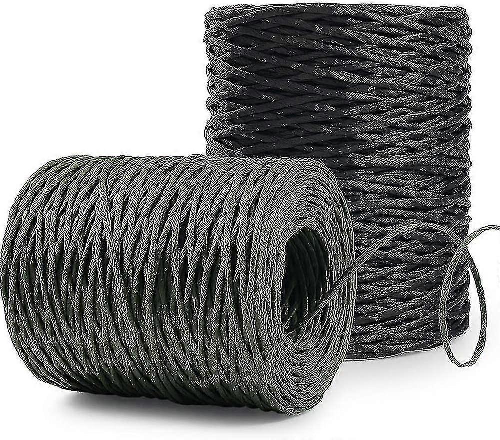 2 X 150m Paper Cord, Paper Thread, Natural Iron Wire Paper Cord, Rattan Paper