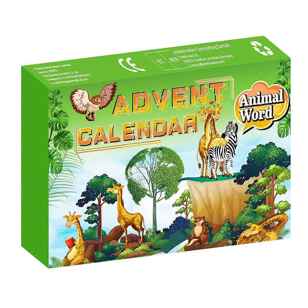 2024 Weihnachten Countdown Geschenkbox Tierwelt Weihnachten Advent Geschenkbox Kindergeschenk