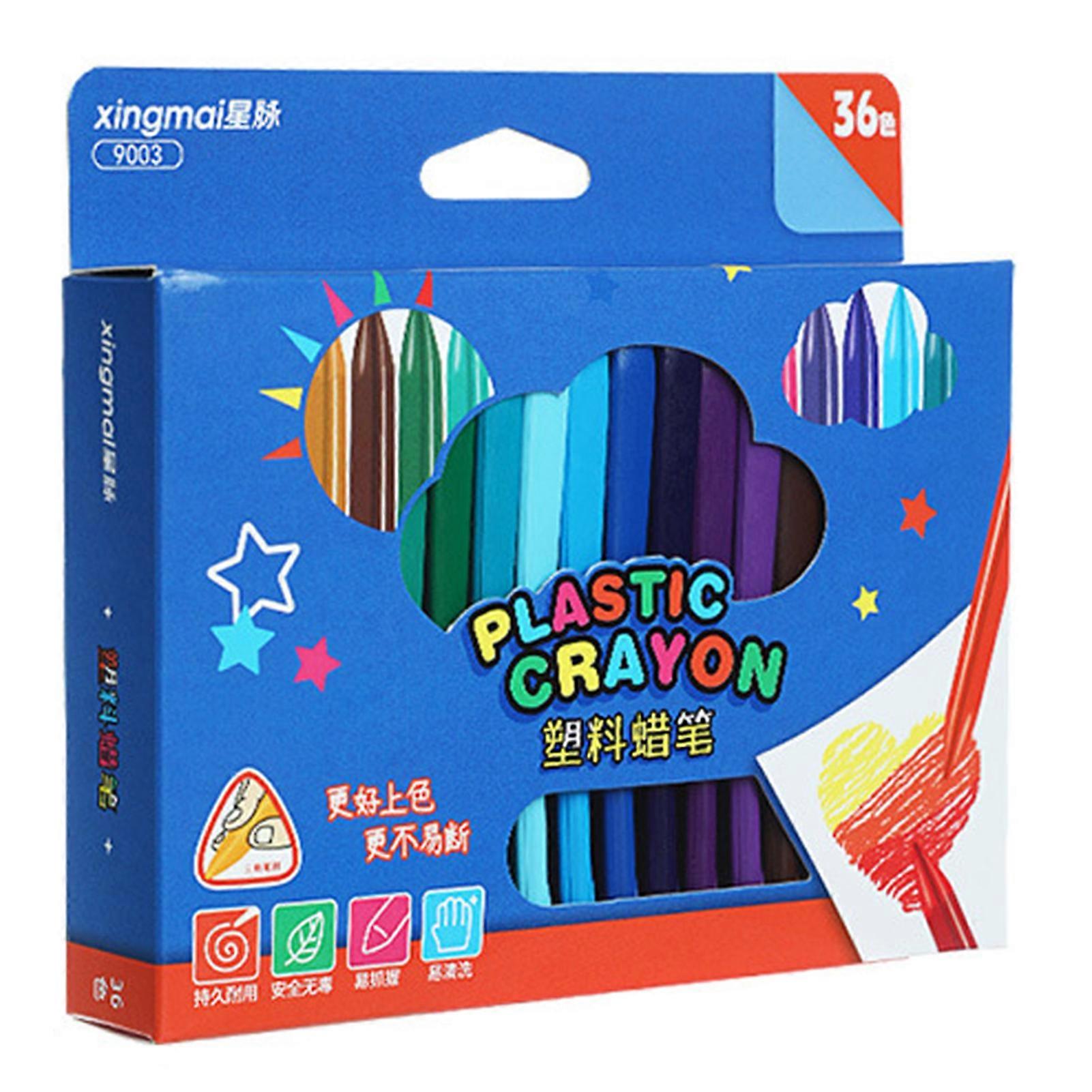 12/18/24/36 Color Triangles Bar Shape Erasable Crayons Non-Dirty Hand Colored Pencils Children's Day Gift