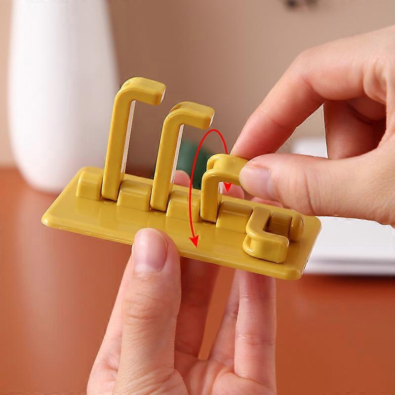 Rotary Hook Multi-Purpose Rotatable 4-Link Hook Kitchen Bathroom Wall Rack Towel Rack No Punching
