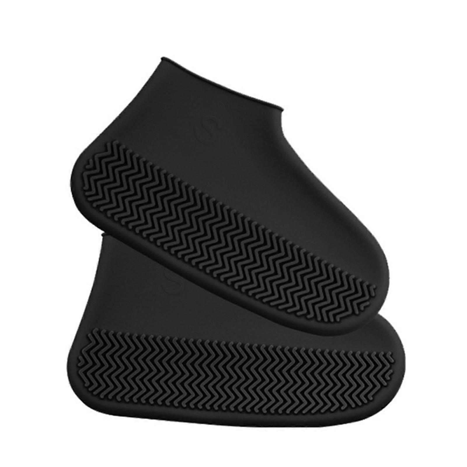 Silicone Durable Waterproof Shoe Cover Anti Slip Reusable Thickened Cover Outdoor