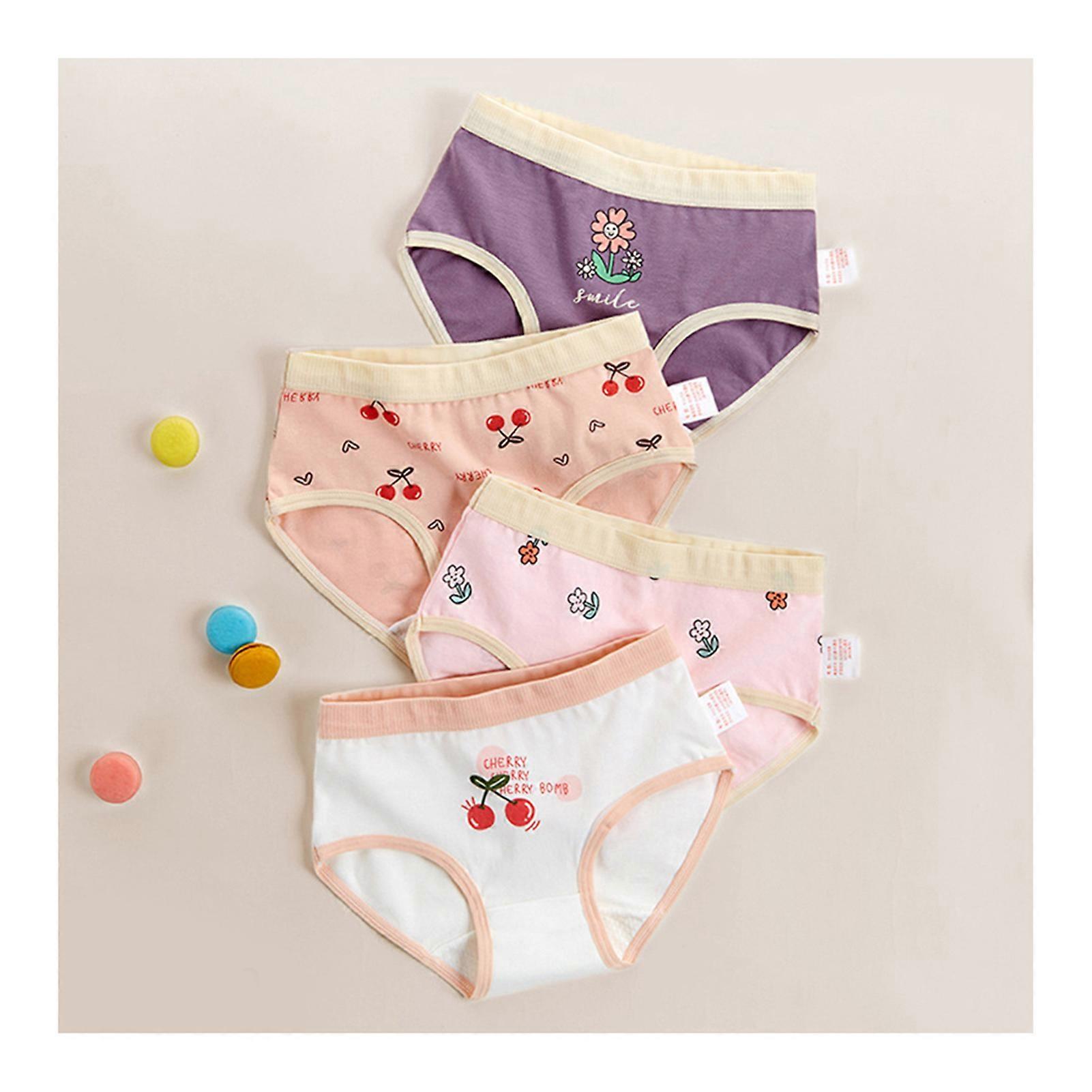 Sous-vêtements en coton confortables 4pcs pour les filles de plus de 8 ans Hipster Underpants