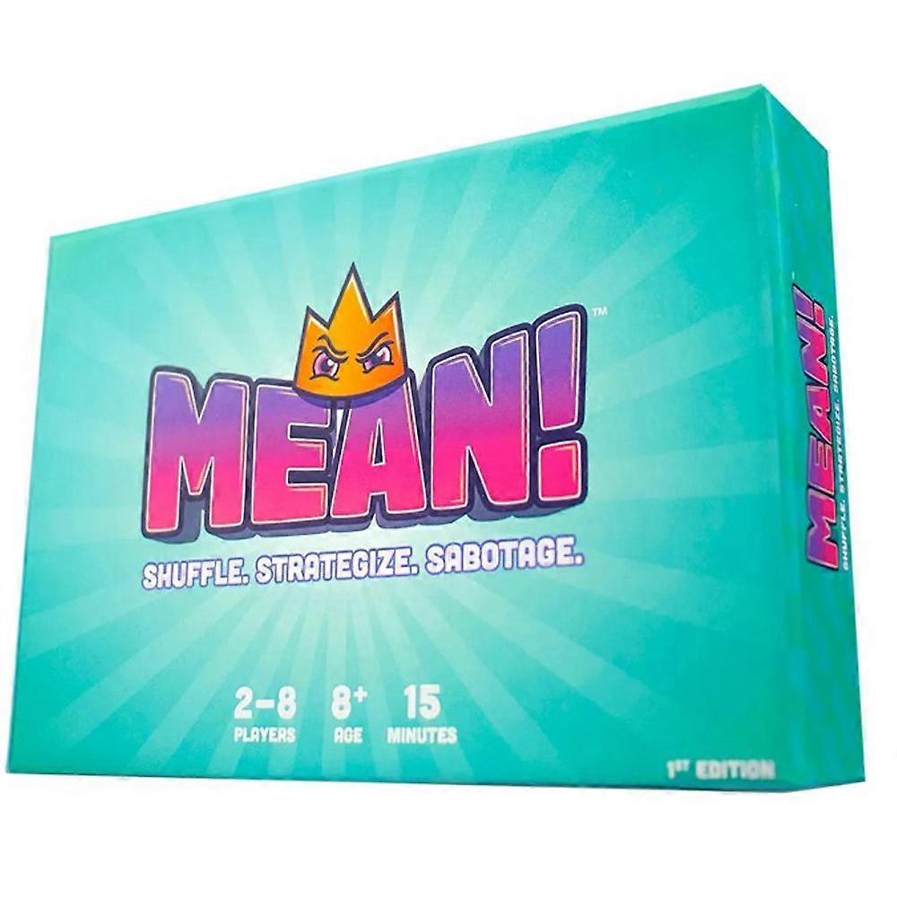 MEAN! Fast-Paced and Competitive Challenging Tabletop Strategy Game for Players