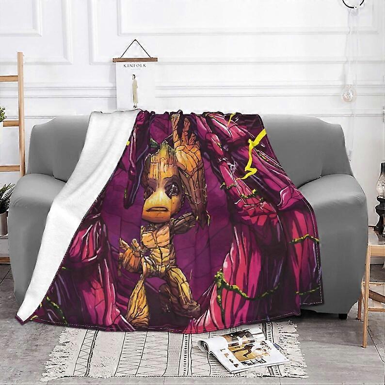 Custom Name Blanket Marval Groot Tapestry Personalized Blankets Birthday Gift Customized DIY