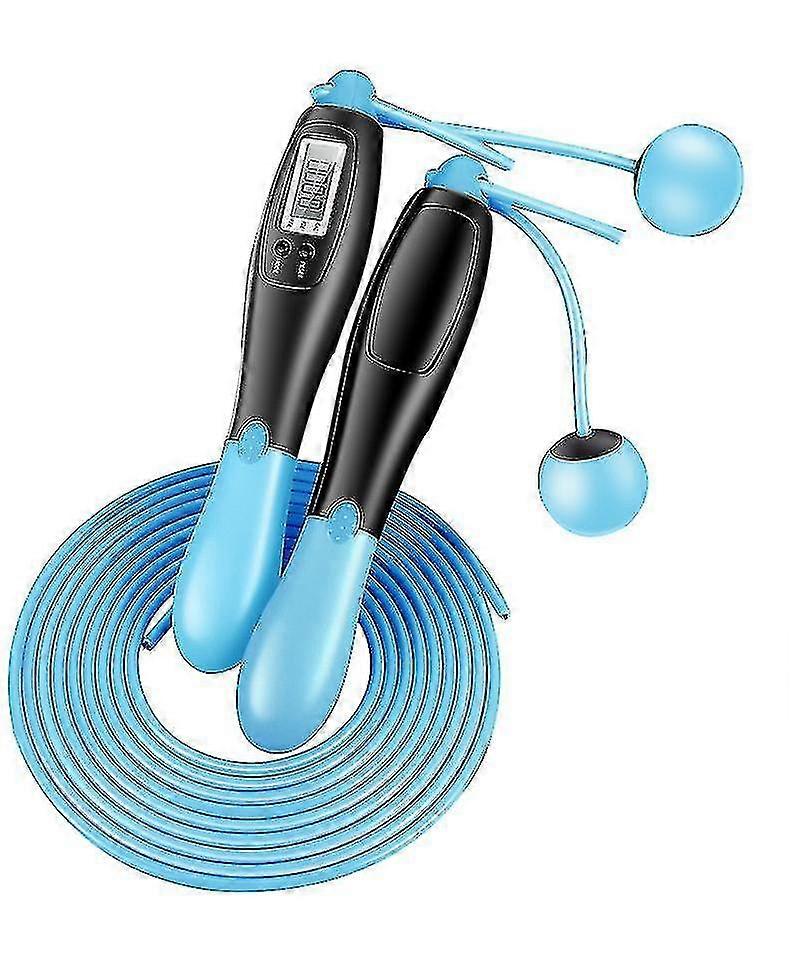 Jump Rope, Cordless Skipping Rope,digital Counting Skipping Rope,for Fitness, Workoutblue
