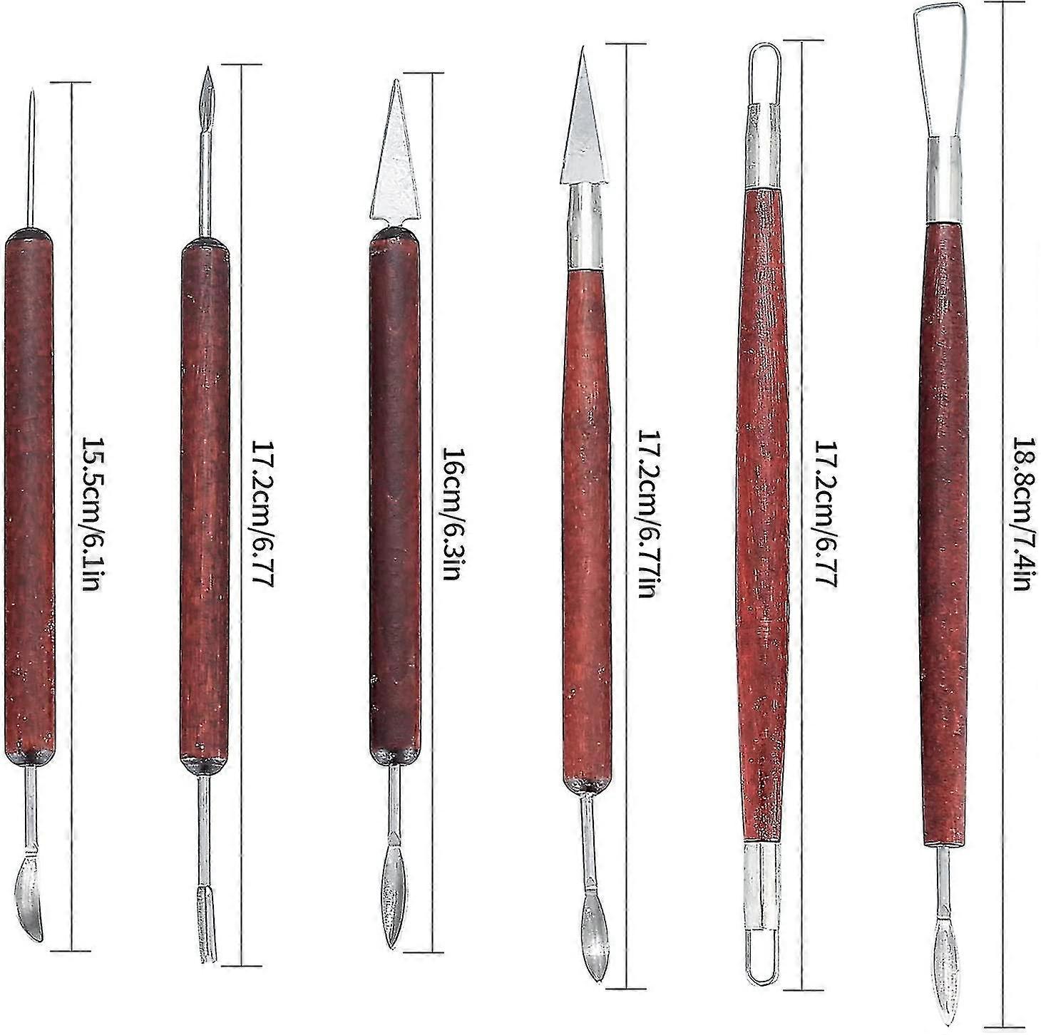 Clay Sculpting Tools, Wax Carvers Tools, Wax Modelling Clay Sculpting Carving Diy Tools Double-ended Stainless Steel For Professional Art Crafts Clay