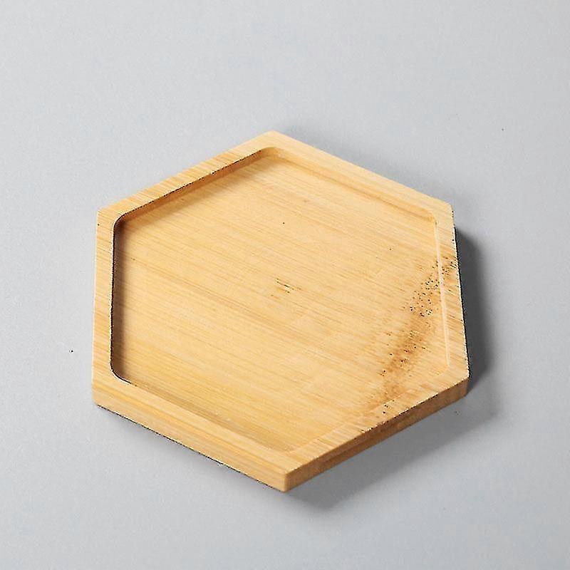 Succulent Tray Making Succulent Bamboo Mat Bamboo Frame Bamboo Holder Flower Pot Flower Pot Ceramic, Hexagonal Starlight