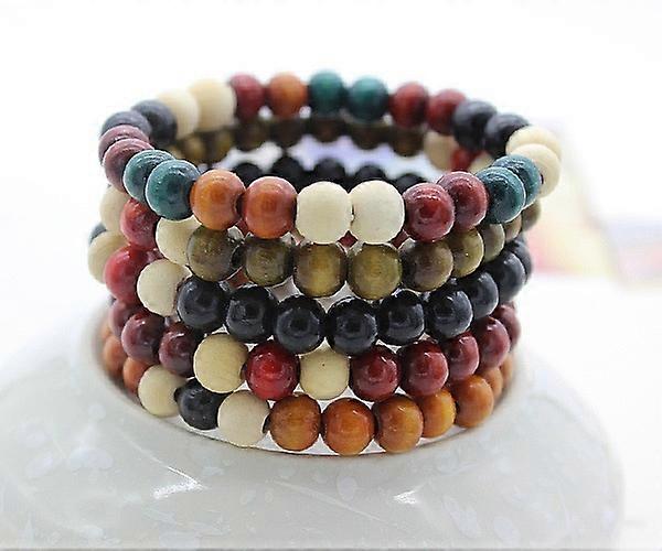 5 stk treperlearmbånd Bangle for menn og kvinner elastisk gave