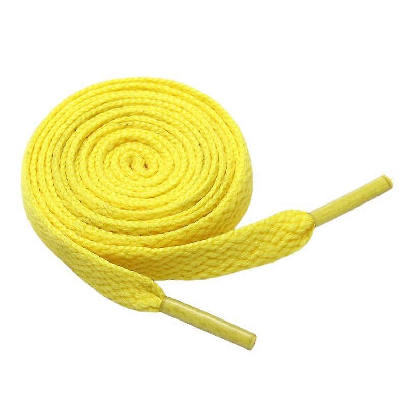 1 Pair Sneaker Shoelaces Wear-resistant Knitted Solid Color All Match Shoe Laces for Bag KAESI