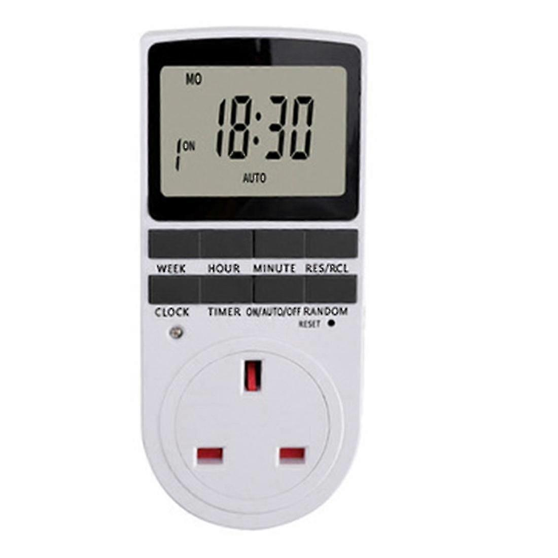 Electronic Digital Timer Switch Socket Kitchen Timer Outlet Uk Plug
