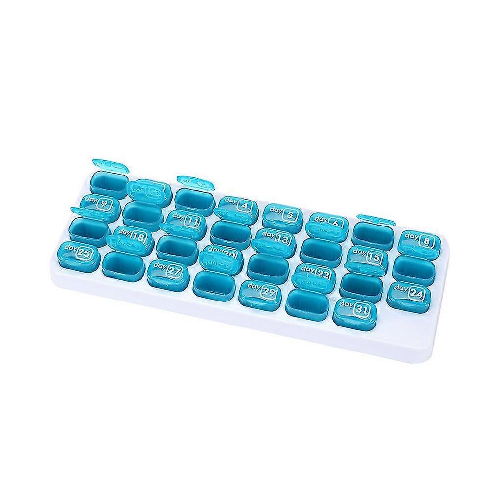 Pill Box 31 Day Medicine Tablet Dispenser Organizer Weekly Storage Case Extra Large Monthly Pill Organizer