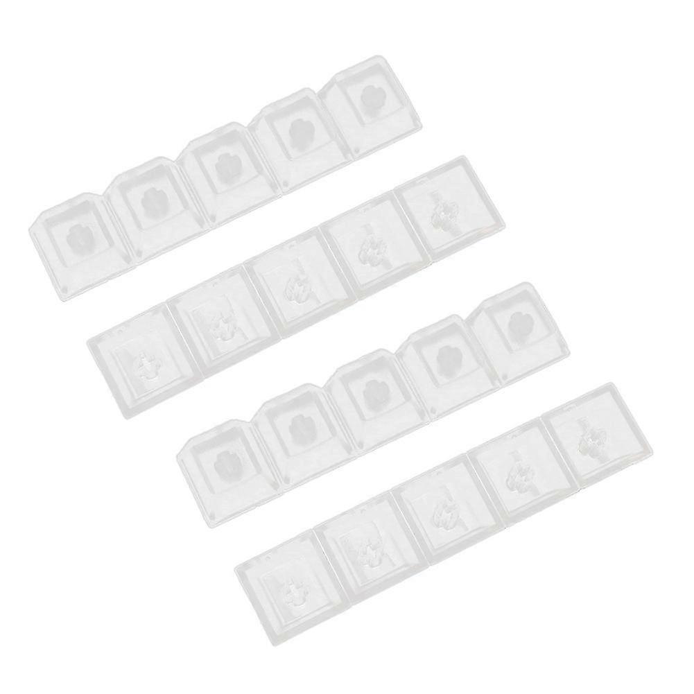 20pcs R4 Transparent Backlight Keycap Abs Cherry Height Keycaps For Mx Switches Mechanical Gaming Ke