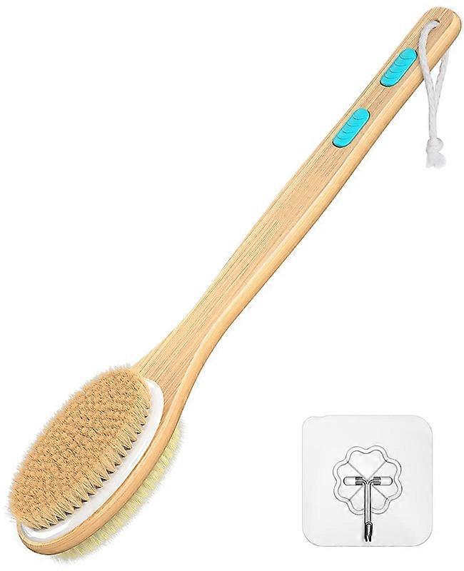 Shower Brush with Soft and Stiff Bristles