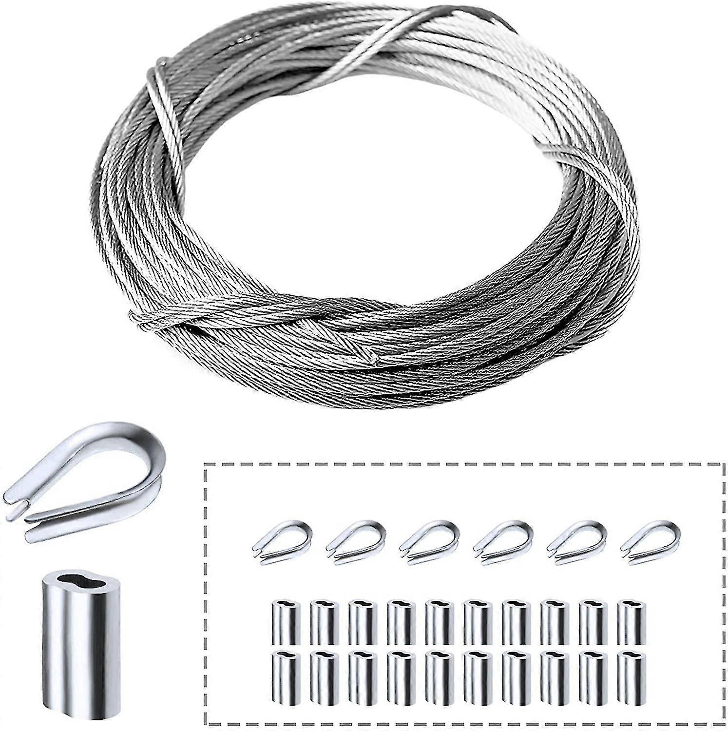 חבל תיל נירוסטה, ערכת מעקה כבלים 316 כיתה ימית, חבל חוט מטוסים וערכת תליית תמונה למעקה, סיפון, Diy Balustrade, סירה Mar