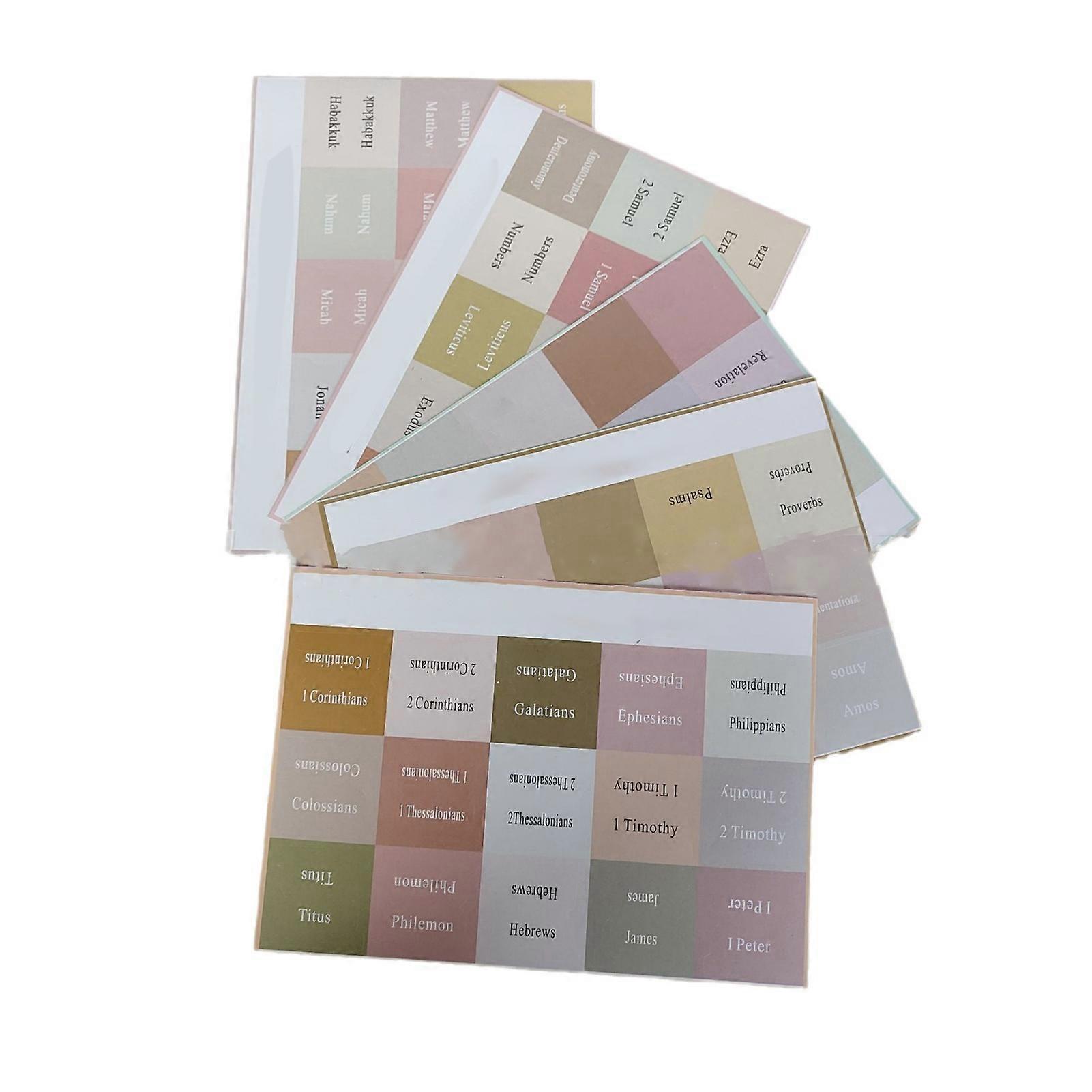 Bible Tabs Clear Large Print Durable Tear Resistant Self Adhesive Bible Index Tabs Stickers Bible Book Tabs for Study