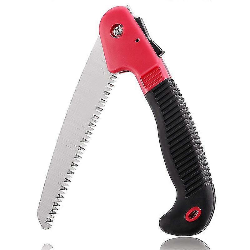Folding Saw, with Safety Lock, Long Blade Hand Pruning Saw with and Hard Serrations and Comfortable