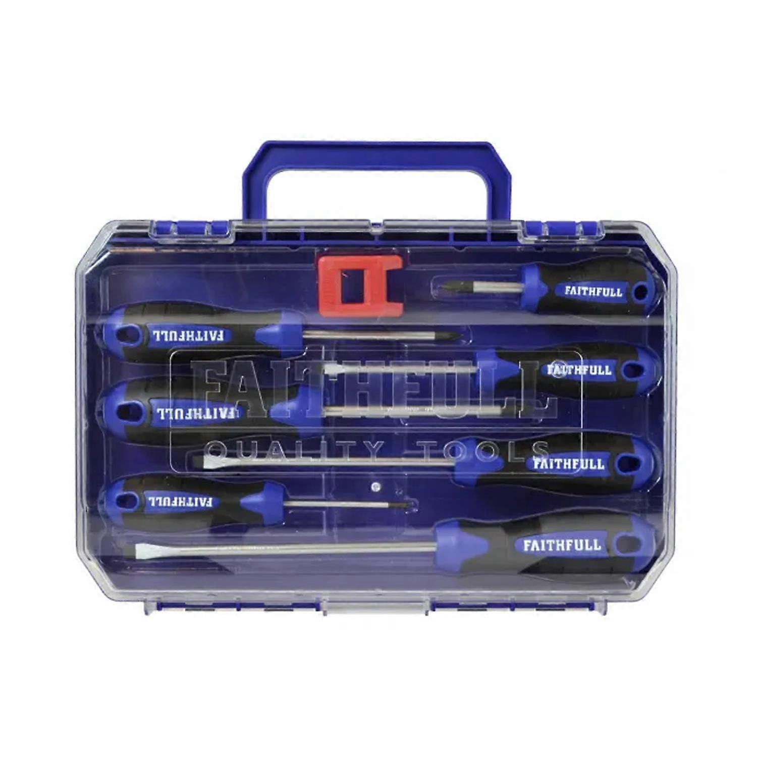 Soft Grip Screwdriver Set, 8 Piece