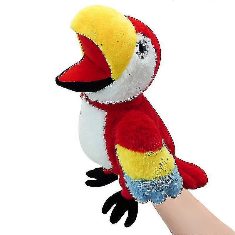 Peacock Hand Puppet Toy, Eagle Doll With Moving Eyes, Plush Doll, Horse Hand Puppet, Open Mouth Plush Toy[hk]