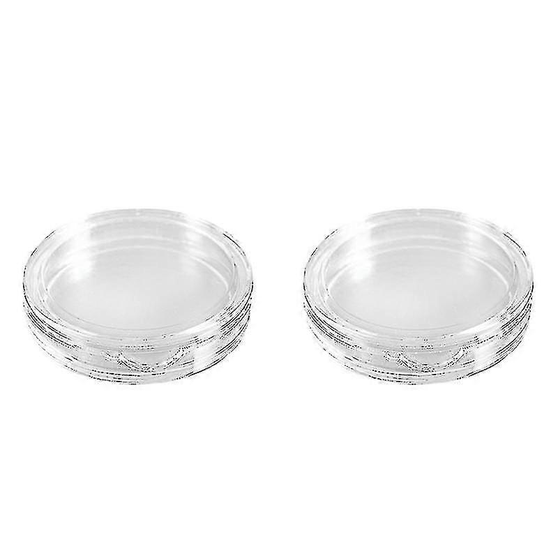 20 stuks doorzichtige plastic kleine ronde doos munthouder, 10 stuks 18 mm en 10 stuks 22 mm-YNP