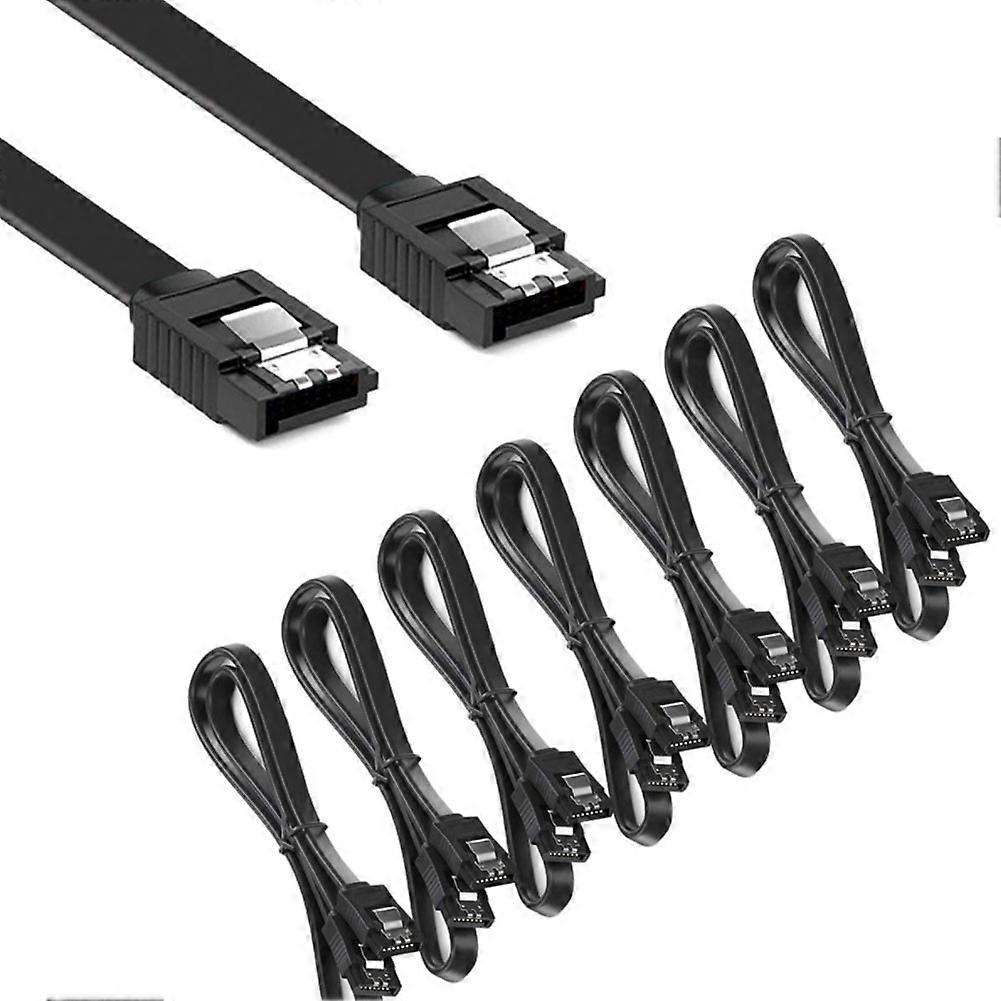 12 Pack Right-Angle Straight USB3.0 HDD Cable 6.0Gbps with Locking Latch 16Inch(Black)