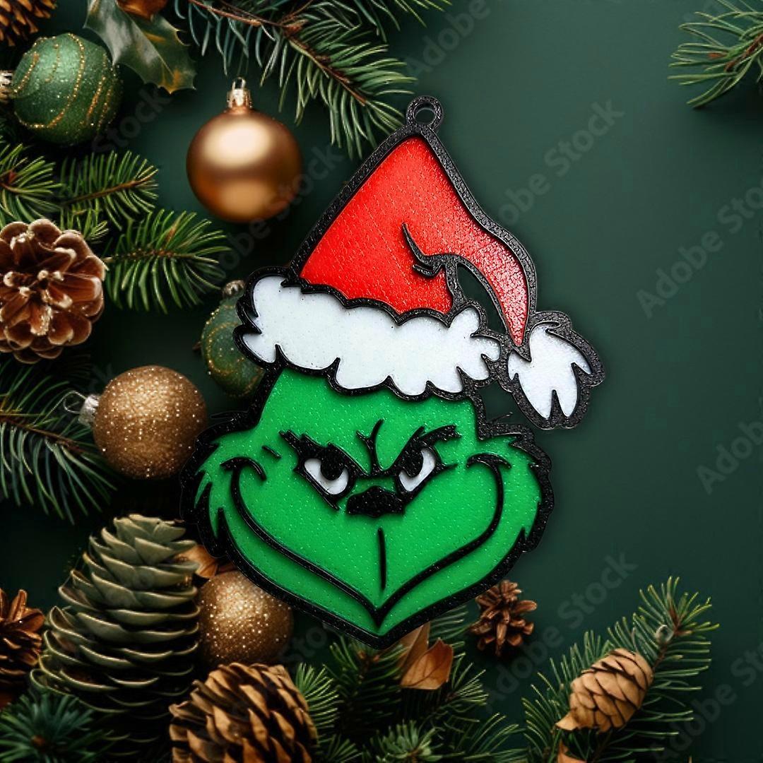 2x Grinch Christmas Ornament