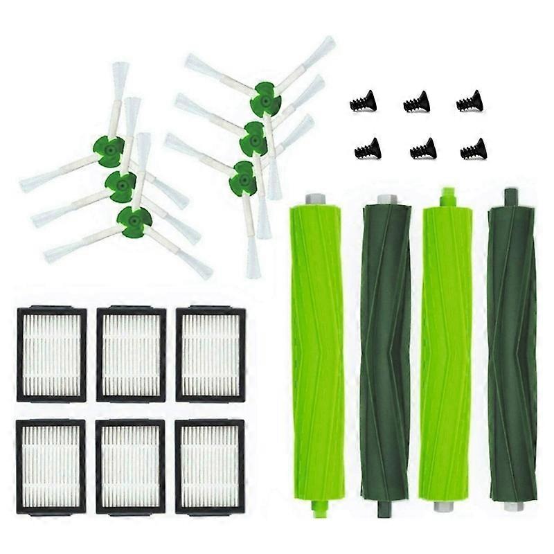 16Pcs Accessories for IRobot Roomba I7 I7+ Plus E5 E6 E7 Filter Brushes Set SideBrushes Replacement Parts Kit