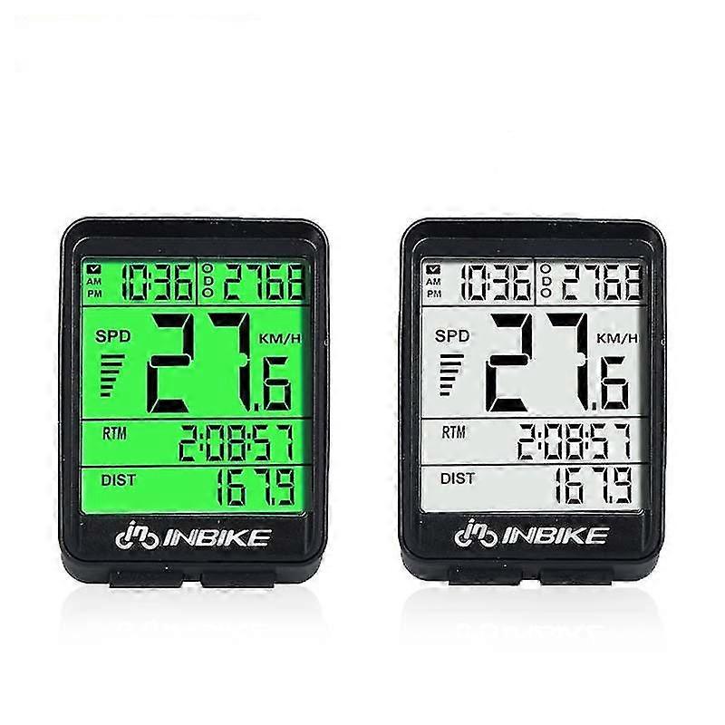 Fahrrad-Tachometer Kilometerzähler (grün)